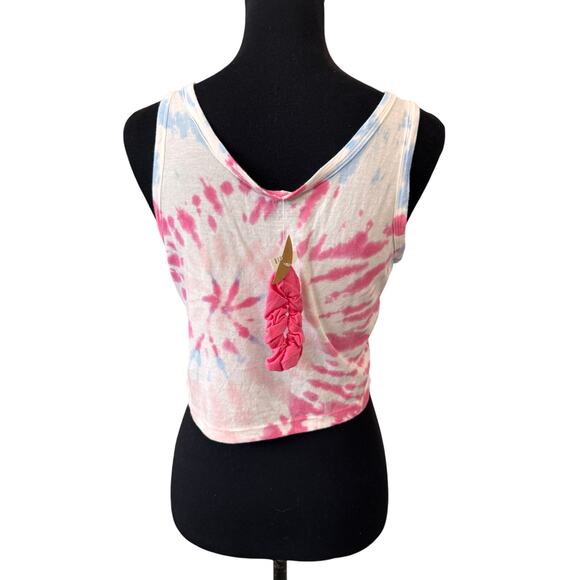 New SPLENDID Women's Sundown Del Ray Tie Dye Tank Top With Scrunchie Size M - Picture 2 of 4